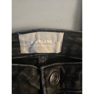 Women's EVERLANE Black Curvy High-Rise Skinny Jeans Size 28
